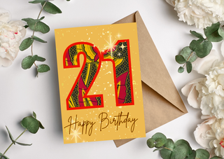 21st Birthday card