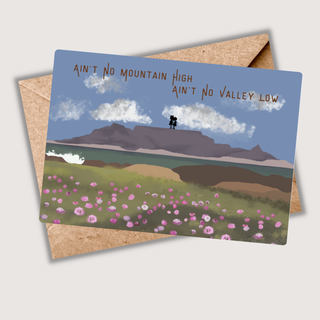 Ain't no mountain high, Ain't no valley low!