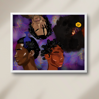 Afro Hair Poster