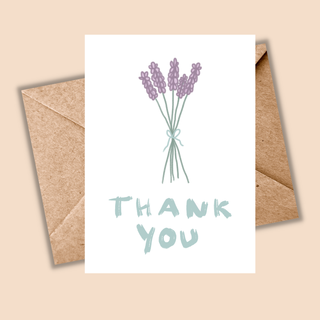 Thank You with flowers Card