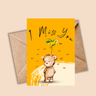 I MissYou Bear Card