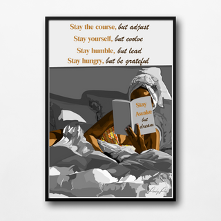 Stay the course Affirmation Poster