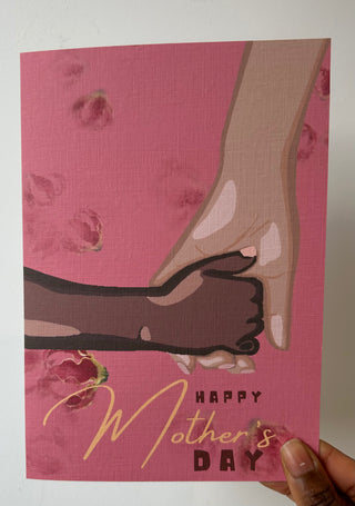 Holding hands Mother’s Day Interracial