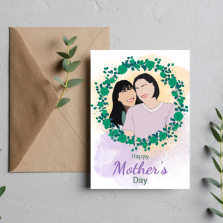 Happy Mother’s Day Floral Green Ring