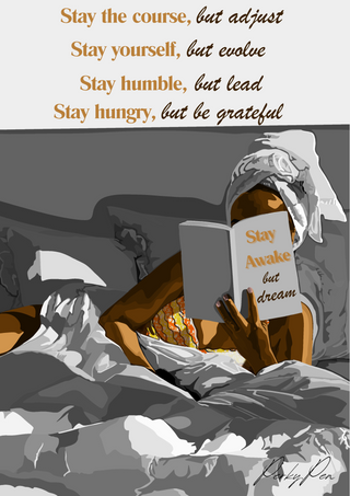 Stay the course Affirmation Poster