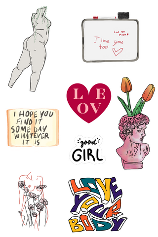 Love Your Body Stickers